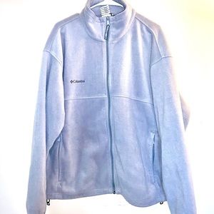 Men’s Columbia grey fleece jacket. Size XL